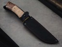 Нож Турист, клинок из кованой стали Х12МФ, рукоять бубинга, береста