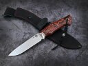 Нож Лиса, клинок из стали Bohler Elmax, рукоять микарта, больстер нейзильбер