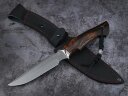 Нож Тигр, клинок из стали Bohler ELMAX, рукоять айронвуд, больстер нейзильбер