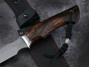 Нож Тигр, клинок из стали Bohler ELMAX, рукоять айронвуд, больстер нейзильбер