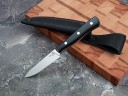 Нож Шеф-повар № 1, клинок из стали Bohler N690, цельнометаллический, накладки морёный граб