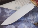 Нож Лиса, клинок из стали Bohler K340, рукоять стабилизированная карельская береза