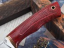 Нож Лиса, клинок из стали Bohler K340, рукоять стабилизированная карельская береза