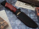 Нож Лиса, клинок из стали Bohler K340, рукоять стабилизированная карельская береза