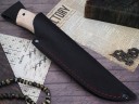 Нож Бобр, клинок из стали Bohler К340, рукоять карельская береза, вставка морёный граб