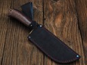 Нож Пчак, клинок из тигельного булата, рукоять стабилизированная карельская береза