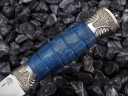 Нож Пластунский, клинок из стали Bohler N690, рукоять художественное литье мельхиор, стабилизированная карельская береза, ножны художественное литье мельхиор, стабилизированная карельская берёза