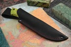 Нож Бобр, клинок из стали Bohler N690, рукоять стабилизированный кап клена