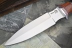 Нож Спартак, клинок из стали Bohler N690, рукоять бубинга, венге с резьбой