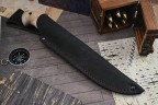 Нож Вепрь, клинок из стали Bohler N690, рукоять граб, карельская береза