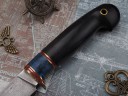 Нож Лесник, клинок из алмазной стали ХВ5, рукоять премиум граб