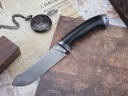 Нож Скиннер, клинок из алмазной стали ХВ5, рукоять наборная кожа, дюраль