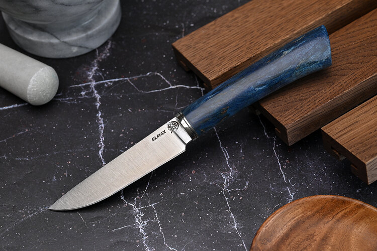 Нож Шеф-повар № 1, клинок из стали Bohler ELMAX, рукоять стабилизированная карельская береза