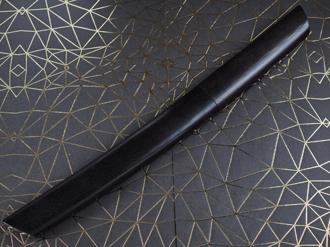 Нож Танто, клинок из кованой стали Х12МФ, рукоять морёный граб