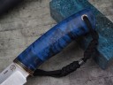 Нож Бобр, клинок из стали Bohler S390, рукоять из стабилизированной карельской березы
