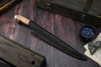 Нож Филейный № 1, клинок из стали Bohler ELMAX, рукоять дюраль, береста