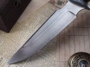 Нож Тигр, клинок из алмазной стали ХВ5, рукоять морёный граб, береста