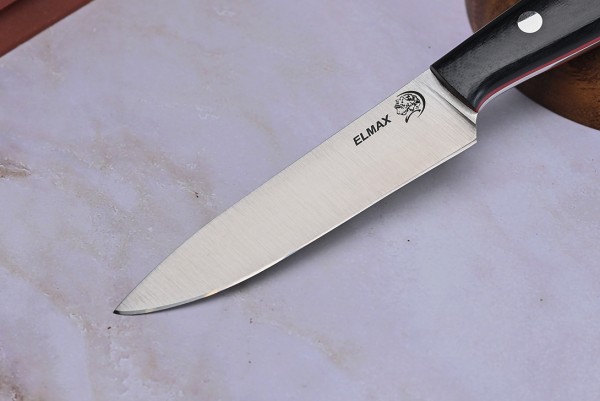 Нож Шеф-повар № 1, клинок из стали Bohler ELMAX, цельнометаллический, накладки микарта