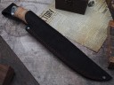 Нож Путник, клинок из алмазной стали ХВ5, рукоять дюраль, береста