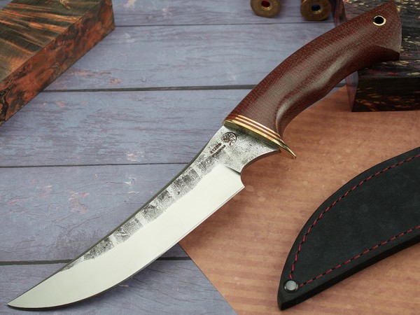 Нож Акула, клинок из кованой стали Х12МФ, рукоять текстолит