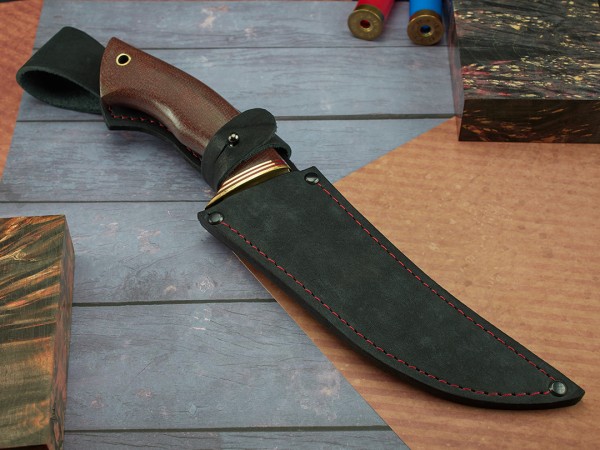 Нож Акула, клинок из кованой стали Х12МФ, рукоять текстолит