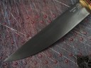 Нож 001, клинок из алмазной стали ХВ5, рукоять морёный граб, бубинга