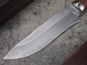 Нож Егерь, клинок из алмазной стали ХВ5, рукоять литьё мельхиор, бубинга