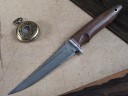 Нож Рыбак, клинок из алмазной стали ХВ5, рукоять орех