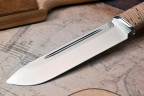 Нож Вепрь, клинок из стали Bohler ELMAX, рукоять наборная береста, дюраль