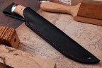 Нож Вепрь, клинок из стали Bohler ELMAX, рукоять наборная береста, дюраль