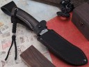 Нож Скиннер, клинок из стали Bohler М390, рукоять стабилизированная карельская береза