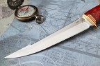Нож Рыбак, клинок из стали Bohler ELMAX, рукоять стабилизированная карельская береза