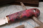 Нож Хищник, клинок из стали Bohler ELMAX, рукоять стабилизированный кап клена