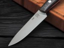 Нож Шеф-повар № 1, клинок из стали Bohler S390, цельнометаллический, накладки микарта