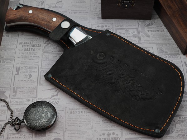 Тяпка №1, цельнометаллическая, клинок выполнен из кованной стали 95Х18, накладки бубинга, дюраль