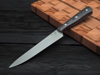 Нож Шеф-повар № 2, клинок из стали Bohler S390, цельнометаллический, накладки микарта