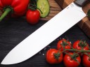 Нож Шеф-повар № 3, клинок из стали Bohler S390, цельнометаллический, накладки микарта
