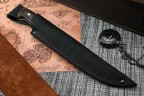 Нож Мангуст, клинок из кованой стали Х12МФ, цельнометаллический, накладки текстолит, дюраль