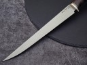 Нож Филейный № 1, клинок из стали Bohler М390, рукоять стабилизированная карельская береза