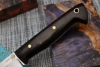 Нож Волк, клинок из стали Bohler ELMAX, цельнометаллический, накладки граб