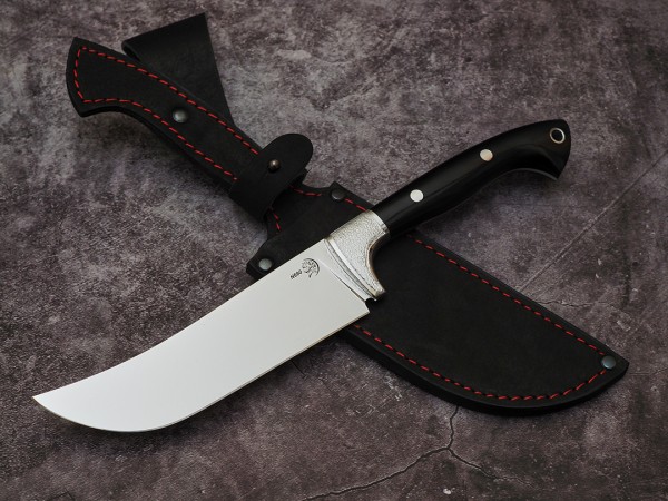 Нож Пчак, клинок из стали Bohler N690, цельнометаллический, накладки дюраль. граб