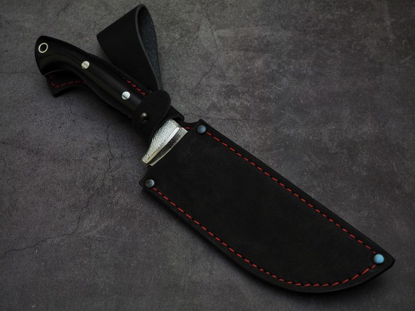 Нож Пчак, клинок из стали Bohler N690, цельнометаллический, накладки дюраль. граб