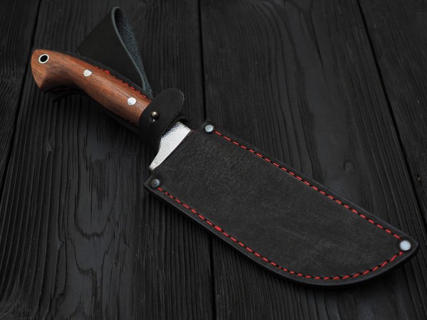 Нож Пчак, клинок из стали Bohler К340, цельнометаллический, накладки дюраль. бубинга