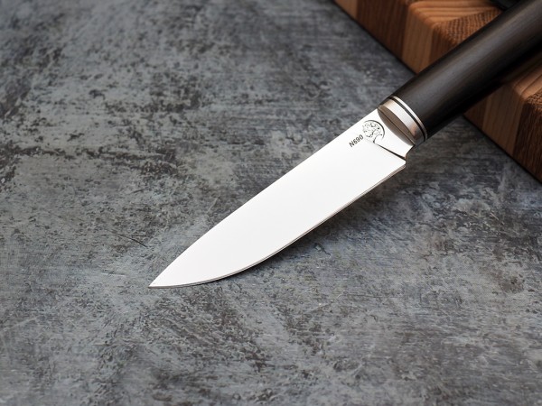 Нож Шеф-повар № 1, клинок из стали Bohler N690, рукоять мореный граб