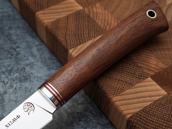Нож Шеф-повар № 1, клинок из кованой стали Х12МФ, рукоять бубинга