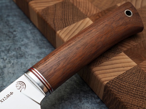 Нож Шеф-повар № 3, клинок из кованой стали Х12МФ, рукоять бубинга