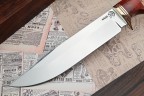 Нож Беркут, клинок из стали Bohler N690, рукоять стабилизированная карельская береза, береста