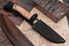 Нож Лесник, клинок из стали Bohler N690, рукоять карельская береза