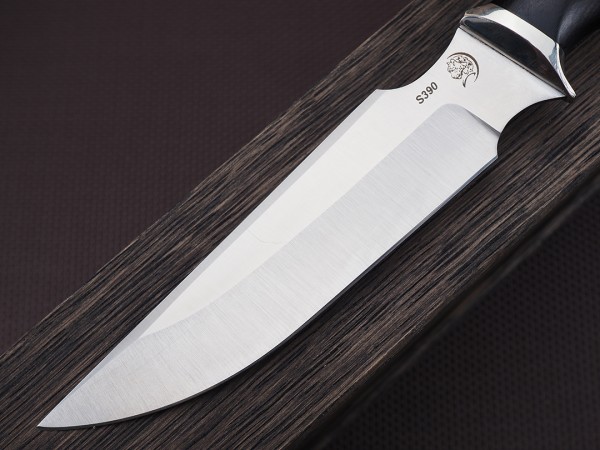 Нож Тигр, клинок из стали Bohler S390, рукоять морёный граб