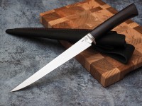 Нож Филейный № 1, клинок из стали Bohler N690, рукоять граб